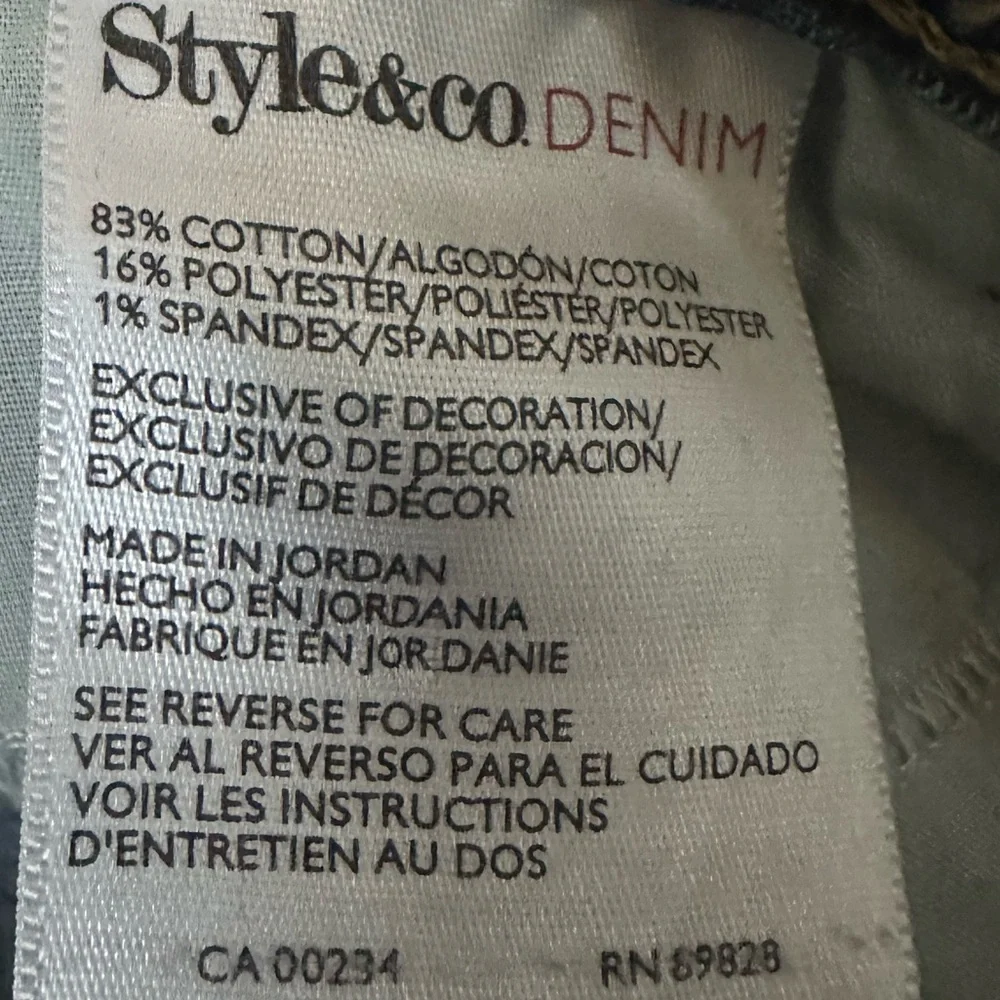 Style & Co | Tummy Control Slim Leg Straight leg Jeans in size 16 - Picture 6 of 6